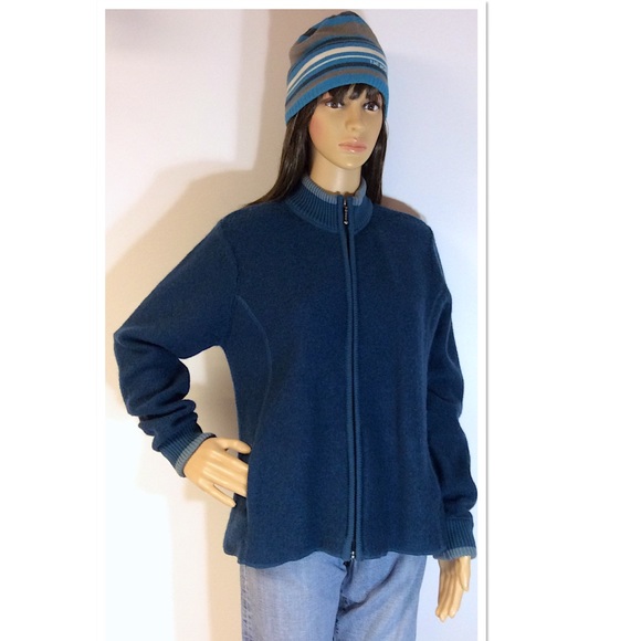 Cabela's Jackets & Blazers - CABELA’S BOILED WOOL BLEND ZIP UP JACKET/SWEATER